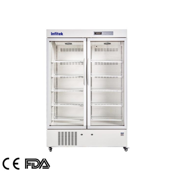 Double Door Pharmacy Refrigerator medical refrigerator , PR5-660